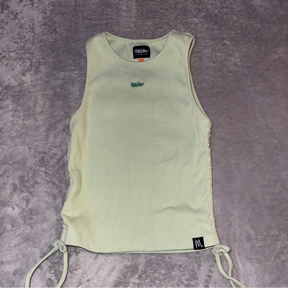 Mossimo pistachio green cotton tank top